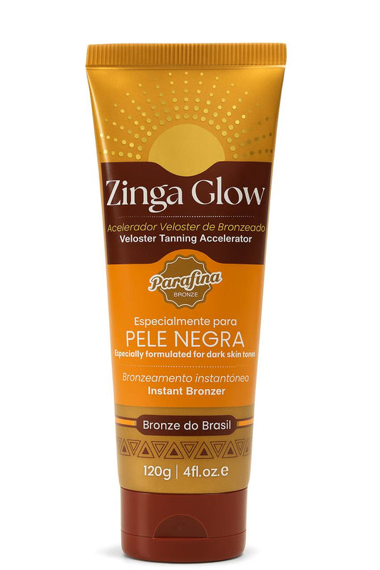 Acelerador de Bronzeado para Pele Negra ZINGA Glow  120g (Bronzeado Ultrarrápido) Parafina Bronze Arpoador