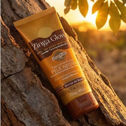 Acelerador de Bronzeado PELES NEGRAS - ZINGA Glow  120g (Bronzeado Ultrarrápido) Parafina Bronze Arpoador