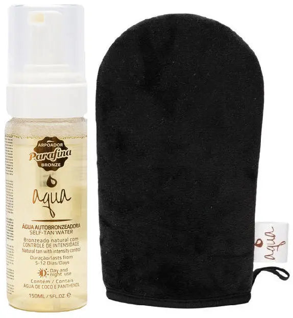 Água AutoBronzeadora AQUA (Bronzeamento Sem Sol) + GRÁTIS Luva Aplicadora Parafina Bronze Arpoador