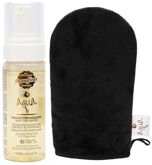 Água AutoBronzeadora AQUA (Bronzeamento Sem Sol) + GRÁTIS Luva Aplicadora Parafina Bronze Arpoador